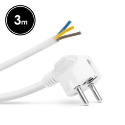 Cablu de retea montabil 3m 3x1.5mm2 alb cu stecher/fire libere delight 1