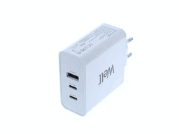 Incarcator retea Well 1x USB-A QC3.0 2x USB type C PD 65W PPS 2