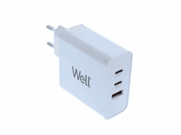 Incarcator retea Well 1x USB-A QC3.0 2x USB type C PD 65W PPS 1