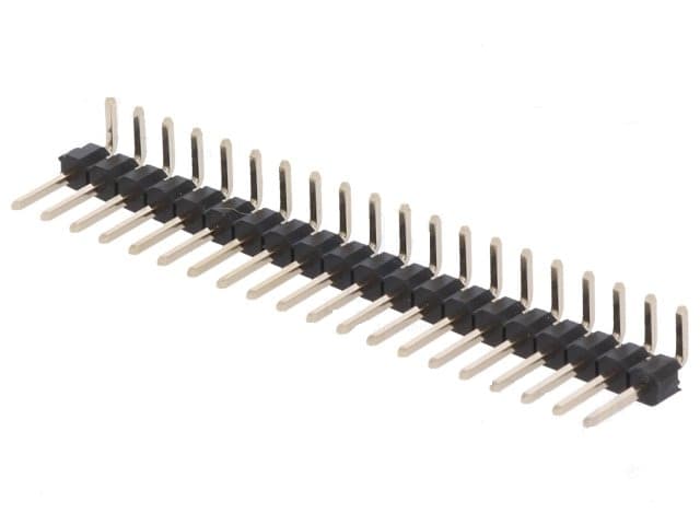 Sir Pini PCB Tata - Tata 2.54 mm 40 Pini x 1 rand 90 grade
