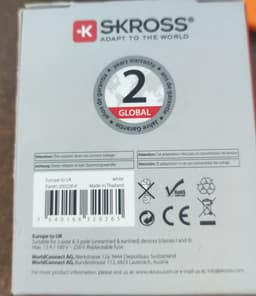Adaptor priza EU - UK 13A Skross 1.500230-E 7