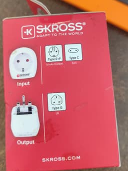 Adaptor priza EU - UK 13A Skross 1.500230-E 8