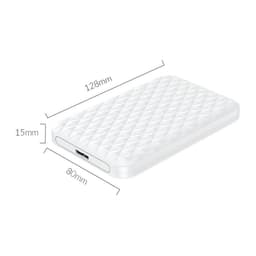 Rack HDD/SSD USB 3.0 SATA 2.5 inch alb Orico 2520U3-WH 2