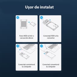 Adaptor SSD/HDD USB2.0 2.5" Orico UTS1-2A-05-BK negru 3
