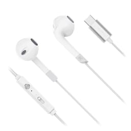 Casti IN-EAR cu microfon Kruger&Matz KMPC2-W albe conector USB type C 1