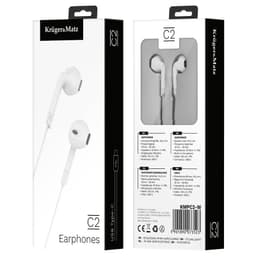 Casti IN-EAR cu microfon Kruger&Matz KMPC2-W albe conector USB type C 2