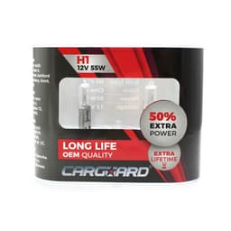 Set de 2 becuri Halogen H1 55W +50% Intensitate LONG LIFE 12V Carguard 3