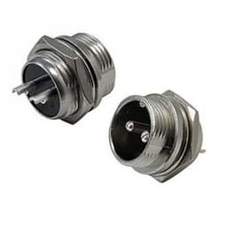 Conector MICROFON MARE 2 Pini set mama+tata 16 mm 2