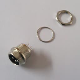 Conector MICROFON MARE 5 Pini set Mama+Tata 20 mm 6