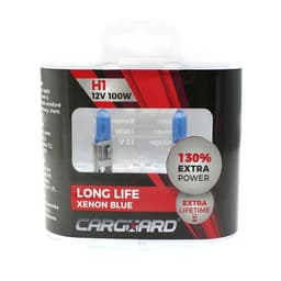 Set de 2 becuri Halogen H1 100W +130% intensitate Alb Xenon 12V Carguard 4