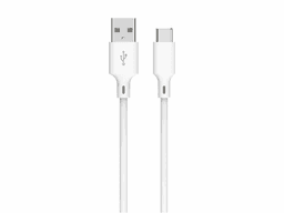 Cablu USB 2.0 A tata - USB type C 1m 3A alb Well CABLE-USB/USBC-1WE06-WL 1