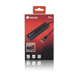 Hub USB type C NGS Wonder Hub4 4 porturi USB 3.0 negru 2