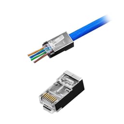Mufa Passthrough FTP ecranata 8P8C RJ45 Cat5e TEL0073 Cabletech 4