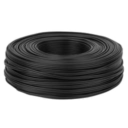 Cablu audio 2x RCA HQ negru 1m Cabletech KAB0200-1 2