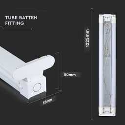 Corp iluminat pentru tuburi T8 2x 120cm IP20 V-tac SKU-6055 5