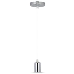Pendul tavan soclu E27 Crom/alb SKU-3755 V-tac 1