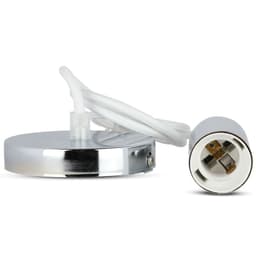 Pendul tavan soclu E27 Crom/alb SKU-3755 V-tac 3