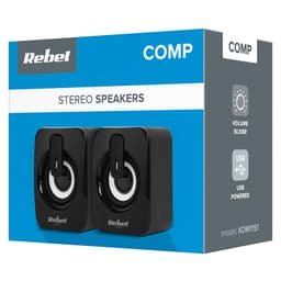 Boxe PC 2.0 2x3W alimentare USB 5V control volum CS-15 REBEL 4