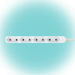 Prelungitor electric Euro 4 prize 5m 2300W alb Home NV 4E-5/WH 1