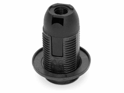 Dulie E14 plastic negru cu inel OE-14K Plastrol 2