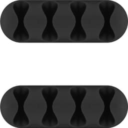 Organizator cabluri 4 sloturi negru set 2buc Goobay 70406 1