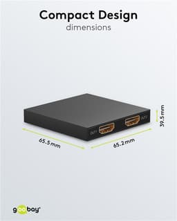 Splitter HDMI V1.4 1 intrare la 2 iesiri 4K30Hz 1080p60Hz Goobay 58480 7