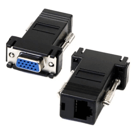 Set adaptor VGA mama la VGA mama prin cablu RJ45 2buc maxim 20m 1