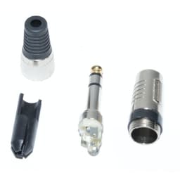 Mufa Jack 6.35 mm stereo tata cu varf aurit 2