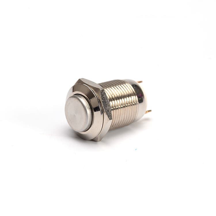 Buton antivandal OFF/(ON) 3A/250VAC fara retinere 12mm metal