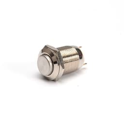 Buton antivandal OFF/(ON) 3A/250VAC fara retinere 12mm metal 1