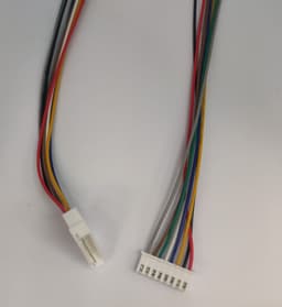 Cablu cu conectori 8pini pas 2.54 mm mama si tata cu fire set 2buc 1