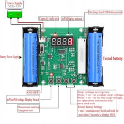 Tester Li-ion 18650 cu display TEST-010229 2