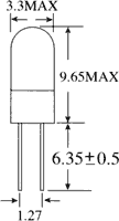 Bec miniatural BI-PIN 12VDC 60mA T1 3.3mm 10000h BRIGHTMASTER L12-12/60 2