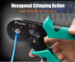Cleste sertizat profil hexagonal 175mm Pro`sKit CP-463G 2