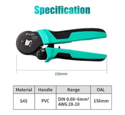 Cleste sertizat profil patrat 156mm Pro`sKit CP-460G 4