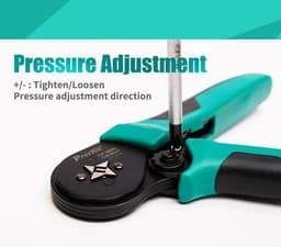Cleste sertizat profil patrat 156mm Pro`sKit CP-460G 7