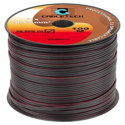 Cablu difuzor negru 2x0.75mm cupru 1m Cabletech KAB0310 2