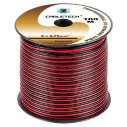 Cablu difuzor cupru 2x0.75mm rosu/negru Cabletech KAB0383 2