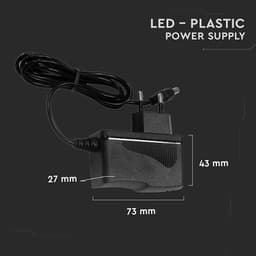 Alimentator banda LED plastic 18W 12V DC 1.5A IP44 V-TAC 4