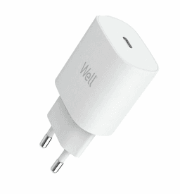 Incarcator retea - USB type C PD 25W PPS alb Well PSUP-USB-WPD2501WE-WL 1