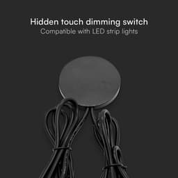Senzor SMART TOUCH dimabil pentru banda LED - negru V-tac SKU-23466 3