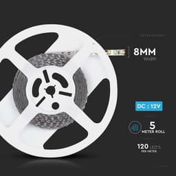 Banda LED SMD3528 120LED/m 6500K IP20 5m V-tac SKU-212002 7