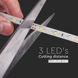 Banda LED SMD3528 rosu IP20 5m V-tac SKU-212015 3