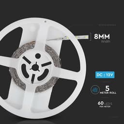 Banda LED SMD3528 rosu IP20 5m V-tac SKU-212015 8