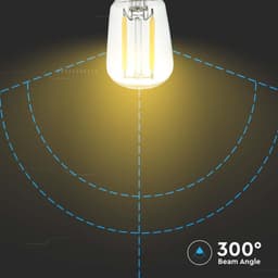 Bec E14 ST26 cu filament LED 2W 4000K alb neutru V-tac SKU-214445 5