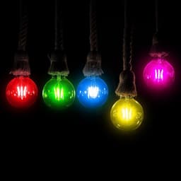 Bec LED G45 E27 2W cu filament lumina albastra V-tac SKU-217412 6