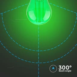 Bec LED G45 E27 2W cu filament lumina verde V-tac SKU-217411 5