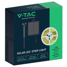 Kit banda LED 3000K incarcare solara IP67 V-tac SKU-23044 3