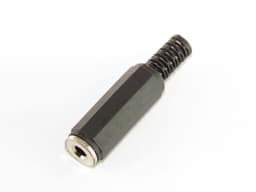 Mufa Jack 3.5 mm mama mono cu manson drept pe cablu JC-121 1