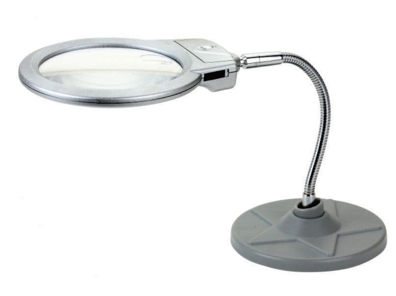 Lupa de birou brat flexibil lumina LED 3x AAA 2-5X ZD-126-1